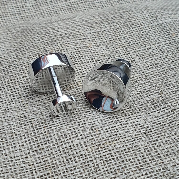 Запонки «Aluminum Accessoires АЛ-20/006» с гравировкой
