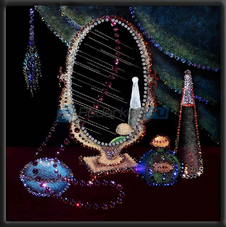 Картина с кристаллами Swarovski Натюрморт с зеркалом