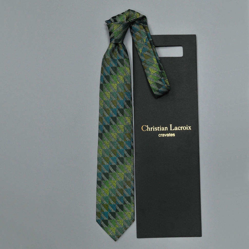 Переливающийся галстук с узором Christian Lacroix 836597