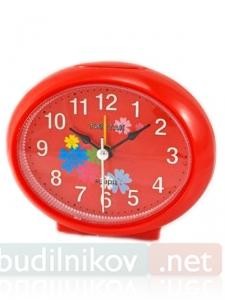 Будильник кварцевый Тик-Так Овальный (красный)