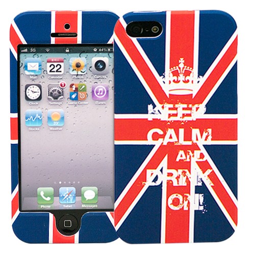 Чехол для iPhone 5/5s Dual - Keep calm UK