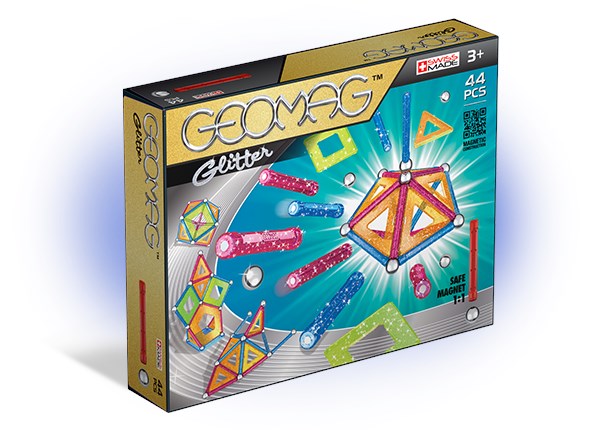 Магнитный конструктор GEOMAG Glitter, 44 детали