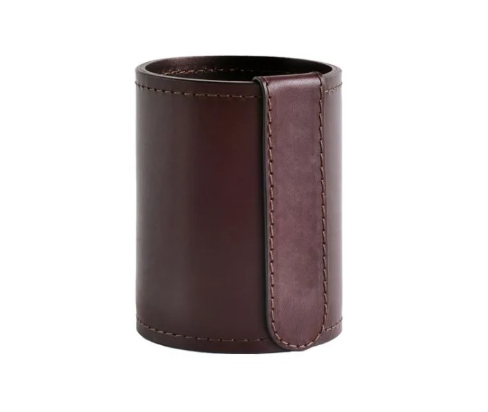 Стакан канцелярский Н12 LUXE из кожи Full Grain Bologna