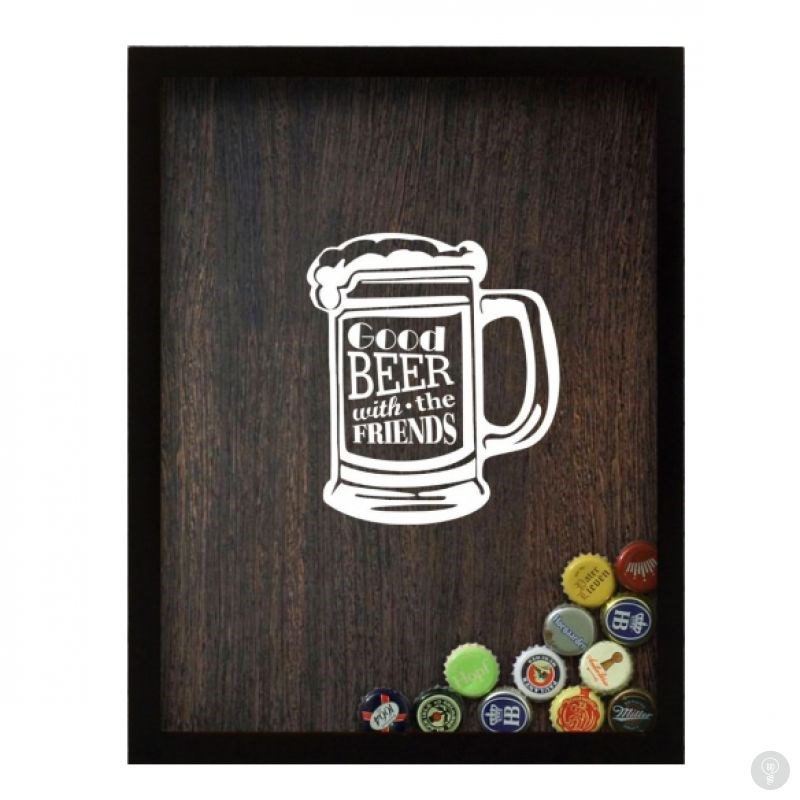 Копилка для пивных крышек Good beer with the friends