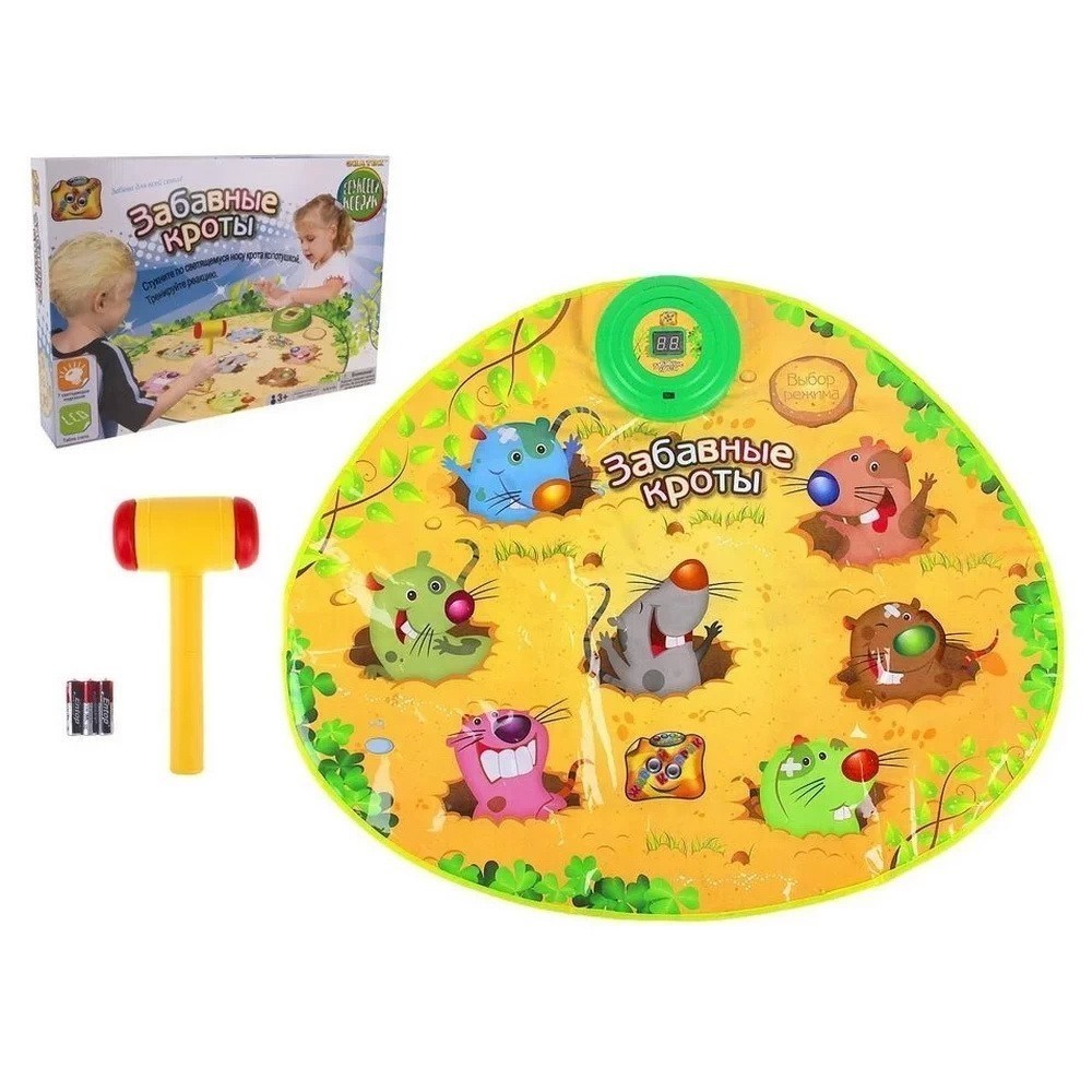 Игровой музыкальный коврик Веселые кроты