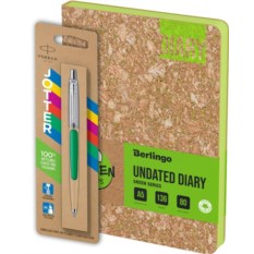 Набор из шариковой ручки Parker Jotter Originals Green и блокнота A5