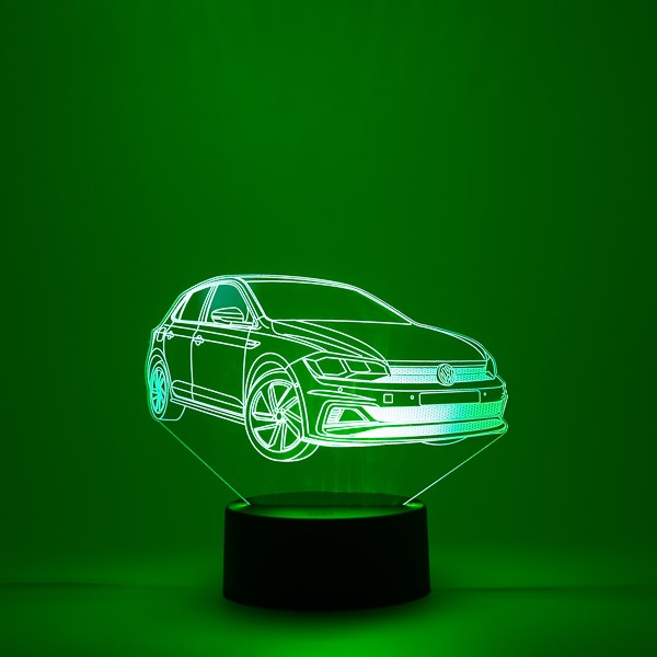 3D Ночник Автомобиль Volkswagen Polo GTI