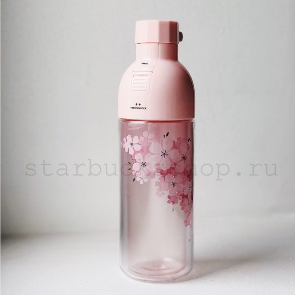 Акриловая бутылка Starbucks™ Pink Sakura, 473 ml