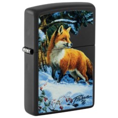 Зажигалка Zippo 48596 Лиса в Снегу от Линды Пикен