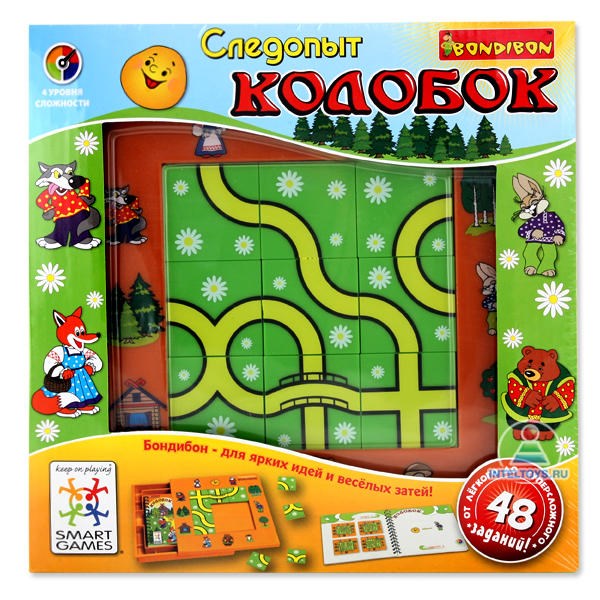 Логическая игра Bondibon «Следопыт Колобок»