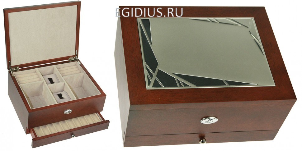 Шкатулка для мужчин Moretto 2-х ярусная 24*19*11 см