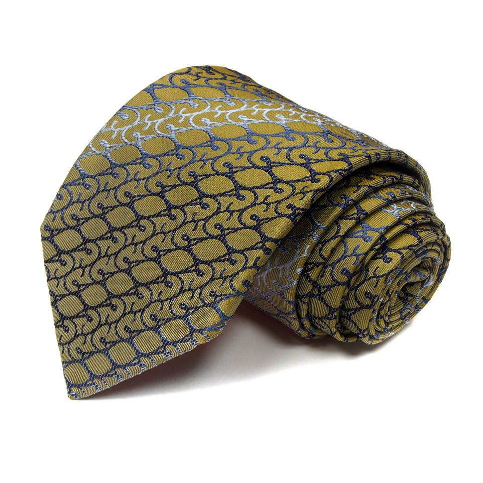 Оливковый галстук с узором Christian Lacroix 814921