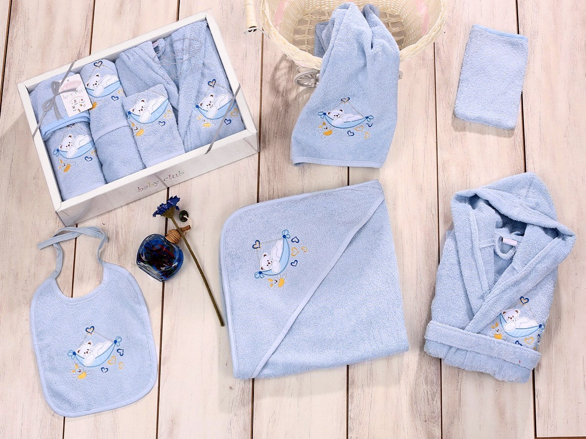 Голубой набор для купания Baby club