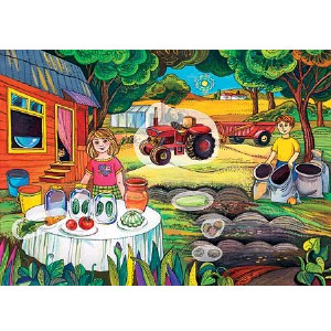 Сад-огород. Игровой набор с наклейками