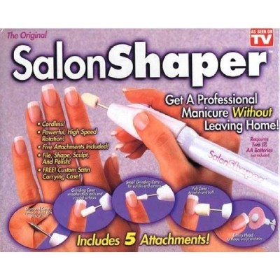 Маникюрный набор Salon Shaper (5 насадок, чехол и сушилка)