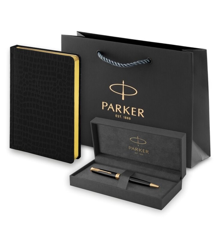 Подарочный набор Parker: шариковая ручка и ежедневник