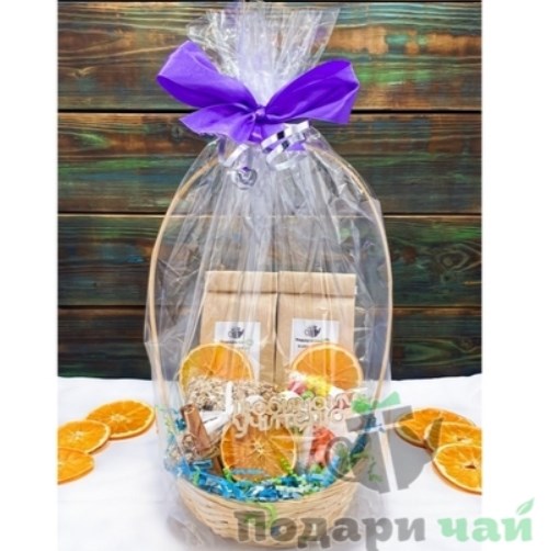 Подарочная корзина для учителя «Три сладкие апельсинки»