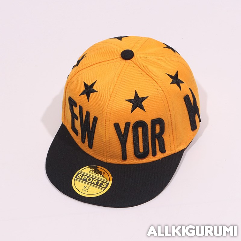 Кепка New York (черно-оранжевая)