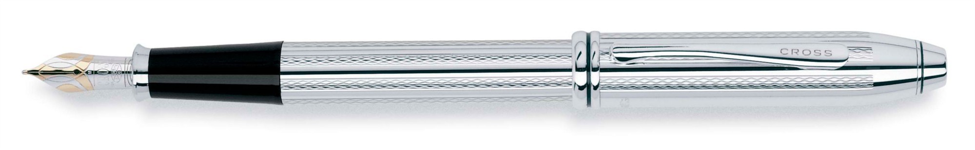 Перьевая ручка Cross Townsend Platinum Plated F