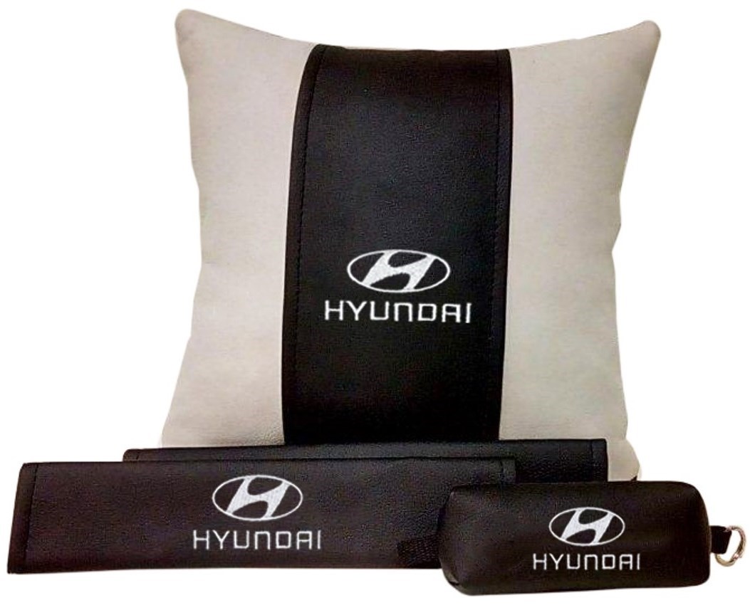 Набор из подушки и накладки на ремень и ключницы Hyundai