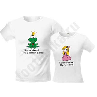 Футболки парные Frog and Princess
