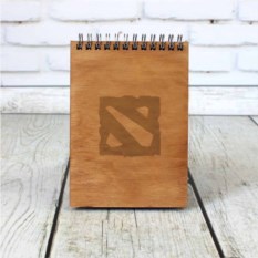 Деревянный блокнот Dota