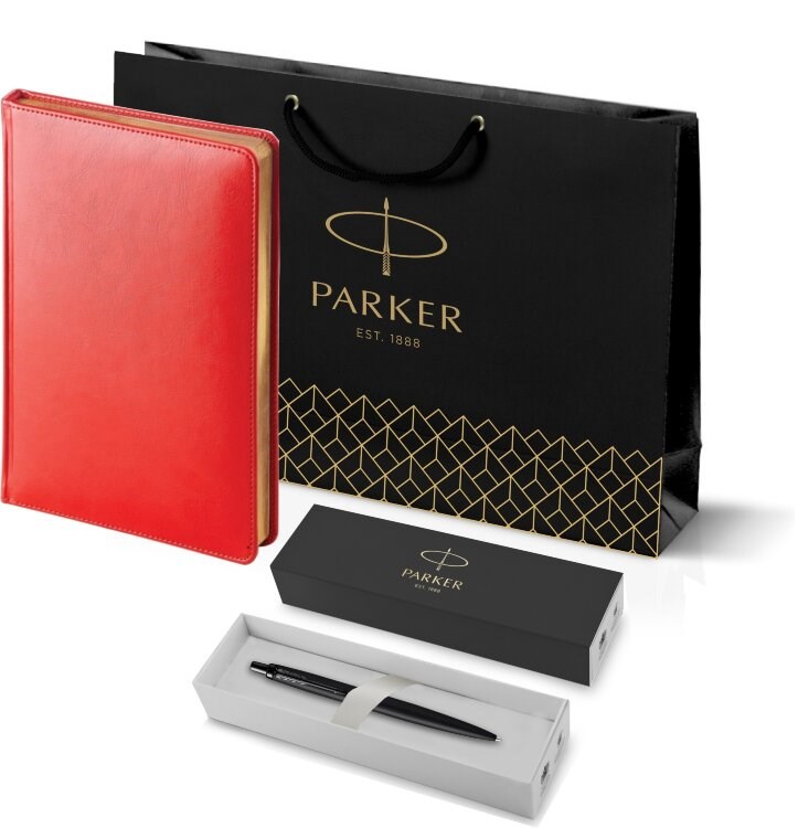 Подарочный набор Parker: шариковая ручка Parker Jotter XL SE20 Monochrome и ежедневник 212_3_128082753