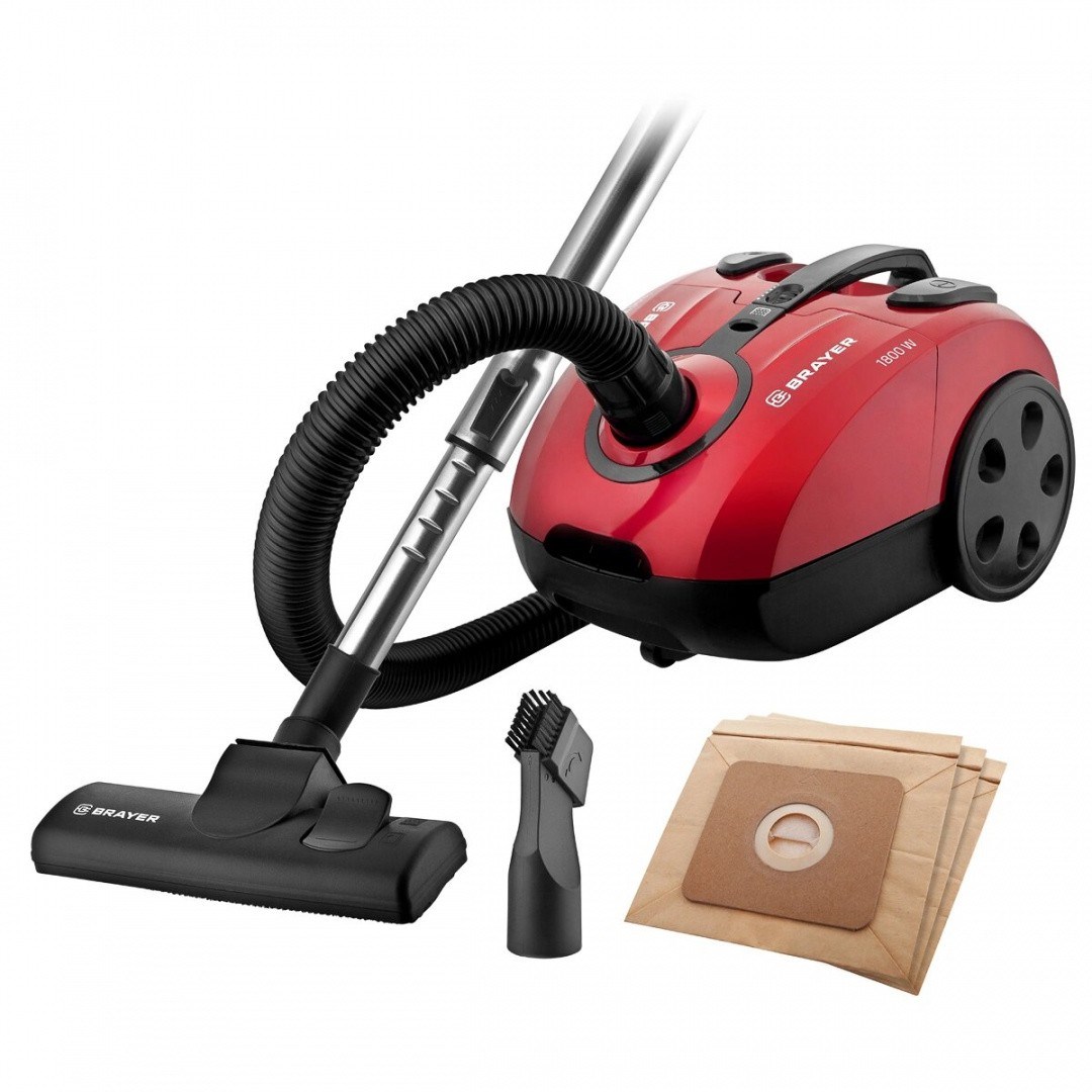 BRAYER Пылесос мешковый Brayer 2.5 л 1800 Вт BR4223
