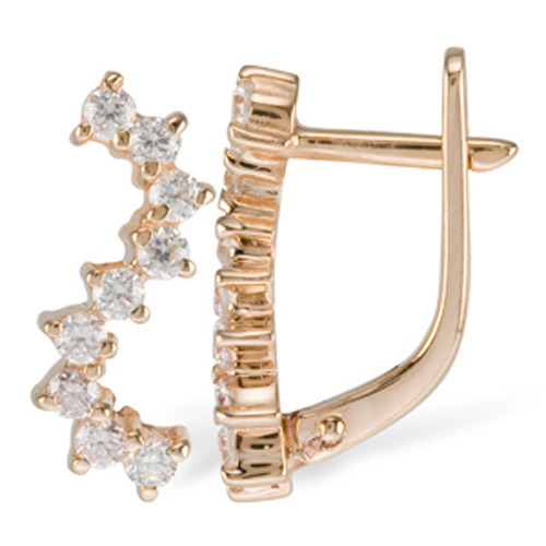 Серьги с кристаллами Swarovski