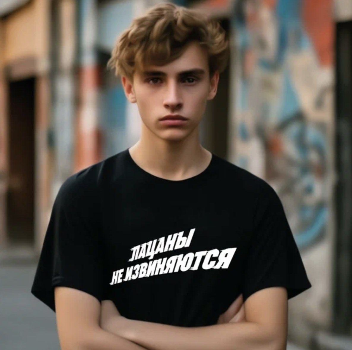 Футболка «Слово пацана» с надписью «Пацаны не извиняются»