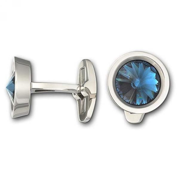 Запонки Swarovski Round