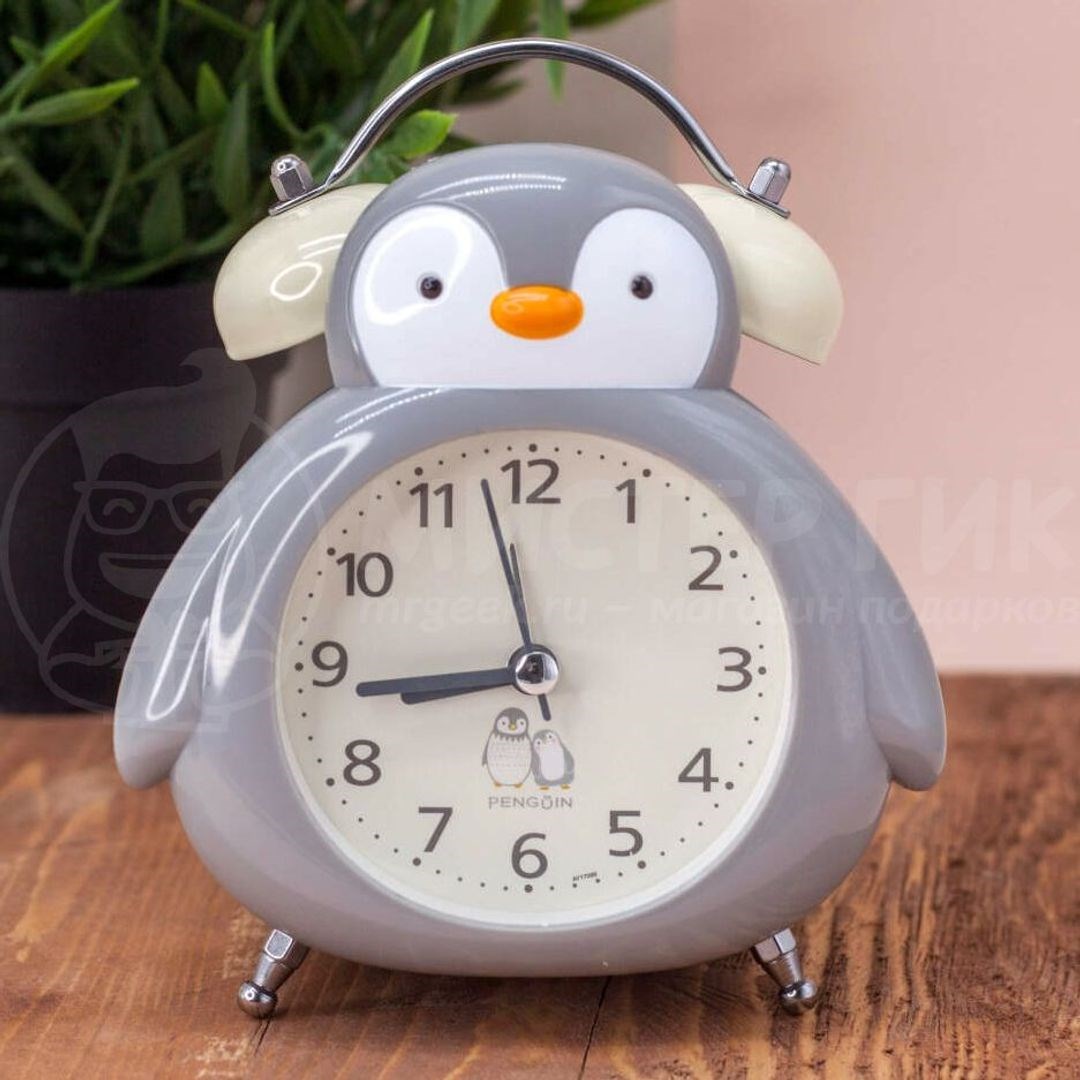 Часы с будильником Пингвин Penguin