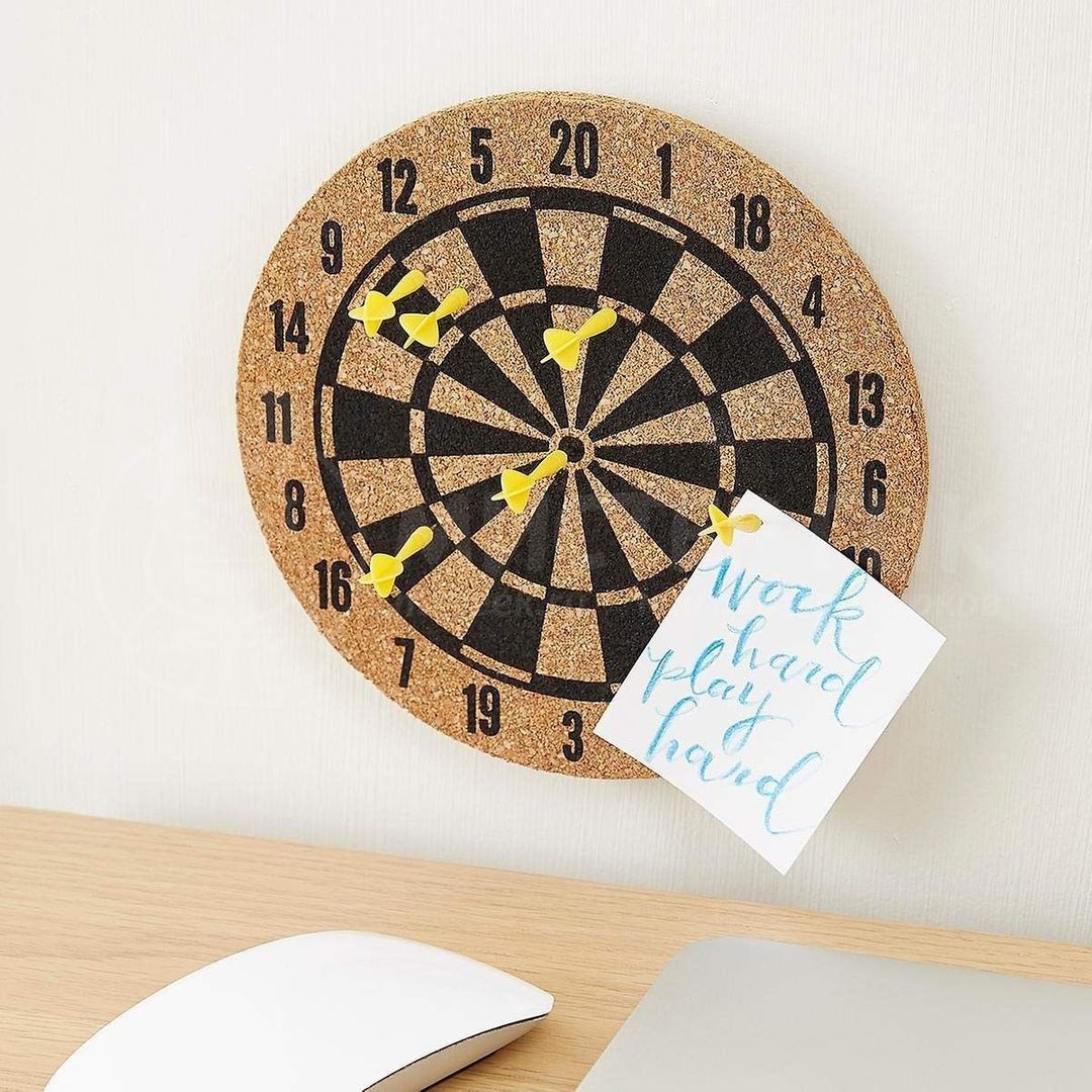 Пробковая доска для заметок Dartboard memo board