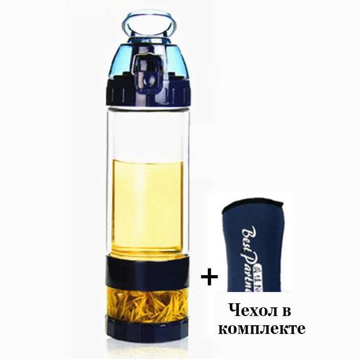 Колба для заваривания чая, 480 мл (двойное стекло)