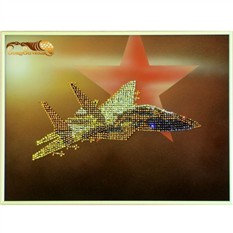 Картина Swarovski Самолет