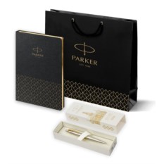 Подарочный набор Parker: шариковая ручка Parker Jotter Russia SE, St Steel GT и ежедневник 2121110_5336175