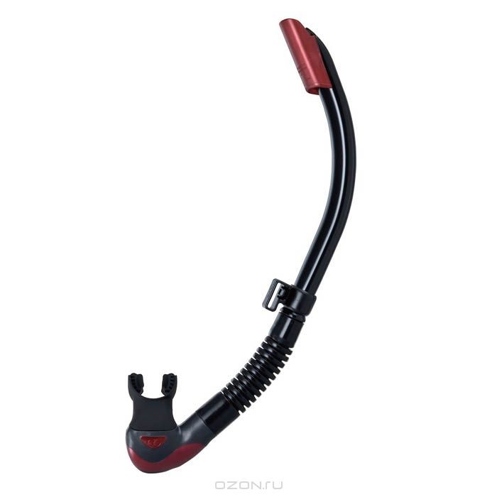 Трубка для плавания Tusa Platina II Hyperdry, черная, красная