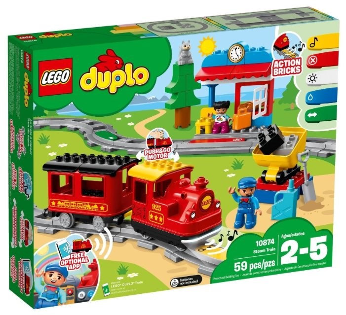 Конструктор LEGO DUPLO 10874 Поезд на паровой тяге