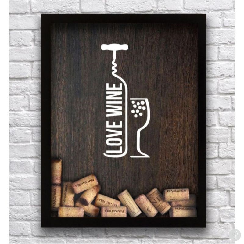 Копилка для винных пробок Love wine