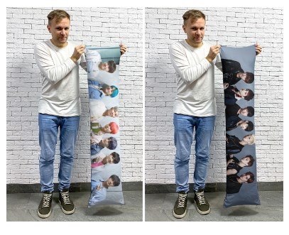Дакимакура Группа BTS все участники, 35x140 см