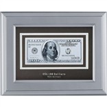 "Банкнота 100 USD" в серебре