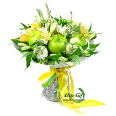 Букет из фруктов и цветов Lime