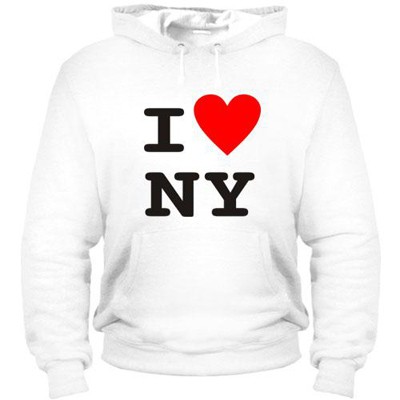 Унисекс толстовка 'I Love NY 2'
