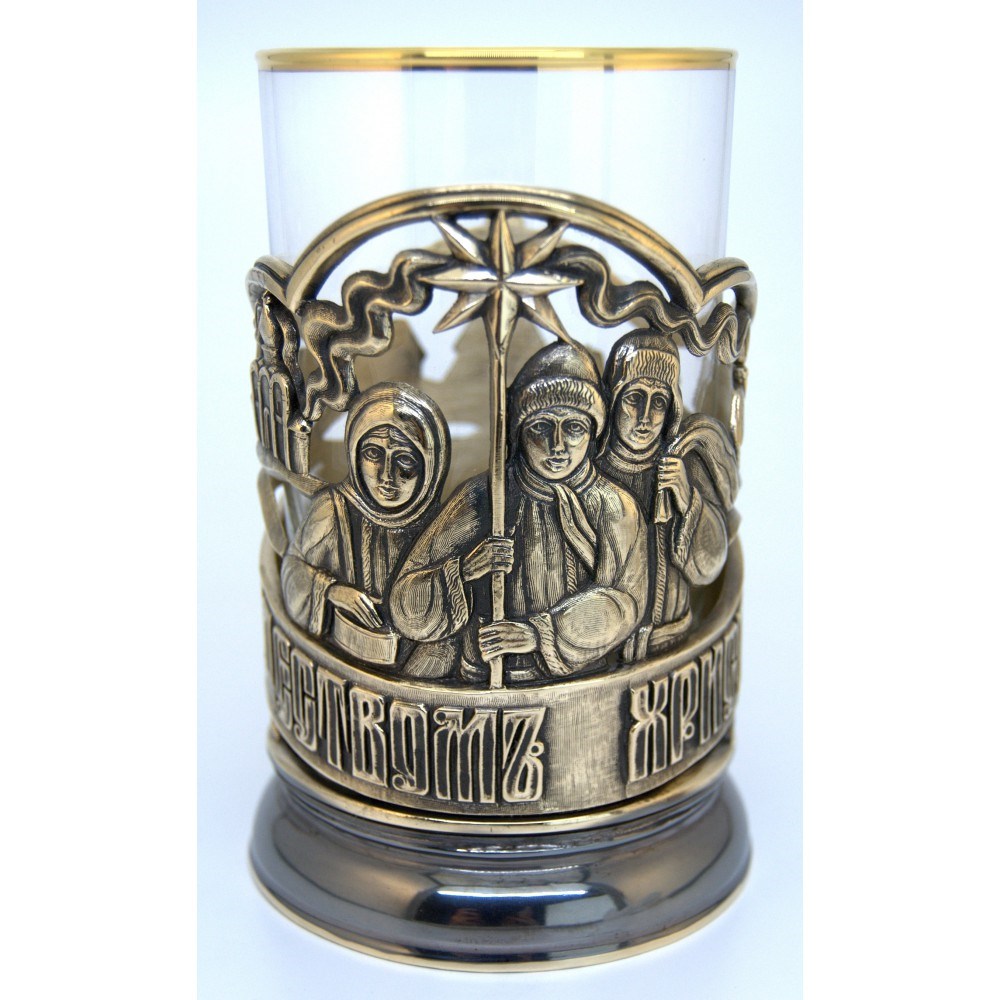 Сувенирный подстаканник со стаканом