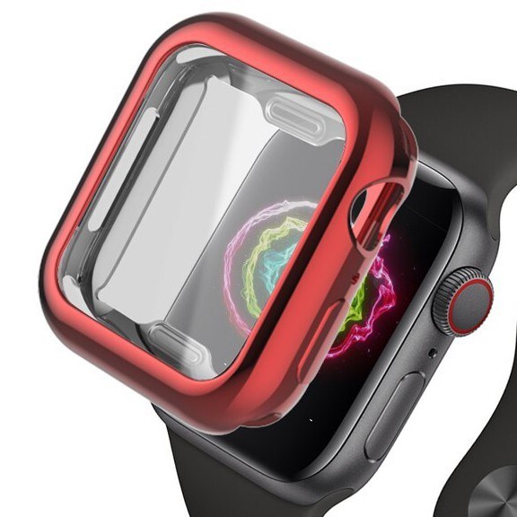 Силиконовый чехол 360 Gloss Case для Apple Watch (красный)