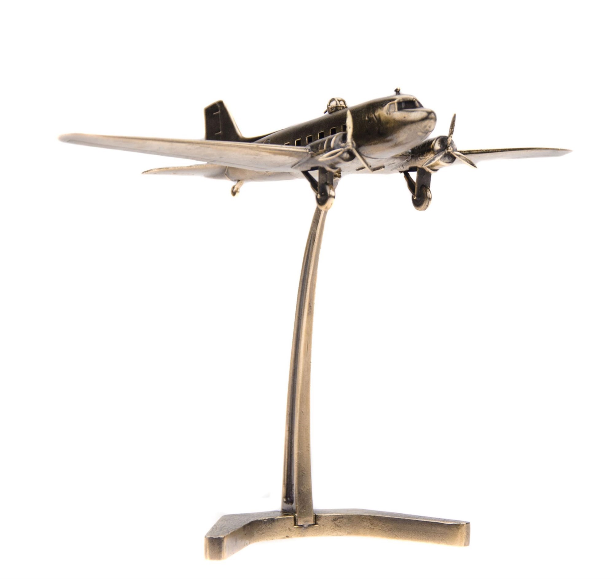 Бронзовая статуэтка Самолёт Ли-2 обр. 1942-45 гг (1:200)