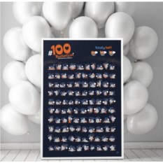 Стиральная скретч карта 100 дел Kamasutra