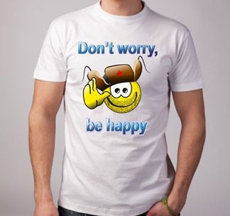 Футболка Don t worry, be happy
