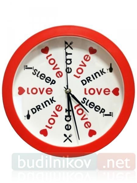 Настенные античасы Eat, Love, Sleep