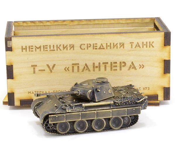 Бронзовая модель танка T-V Пантера
